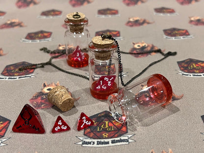 Health potion necklace