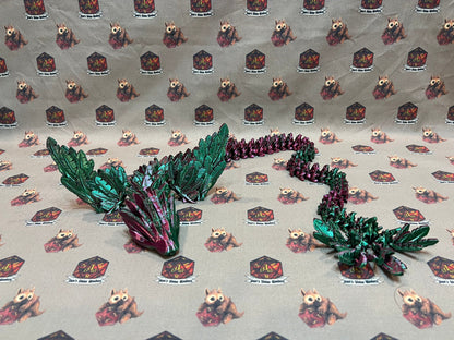 ArticulateD Flying Serpent, 3D printed, flexi serpent, Couatl