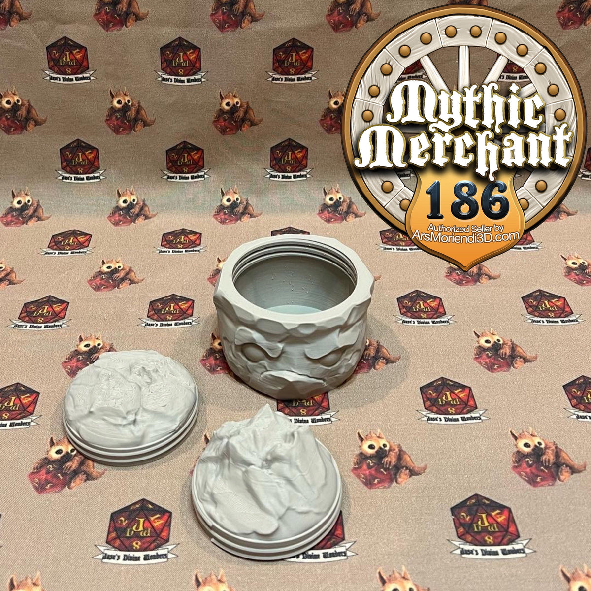 Golem Dice Case from Ars Moriendi 3D - Dungeons and Dragons, Pathfinder, TTRPG, Dice Cup/Roller