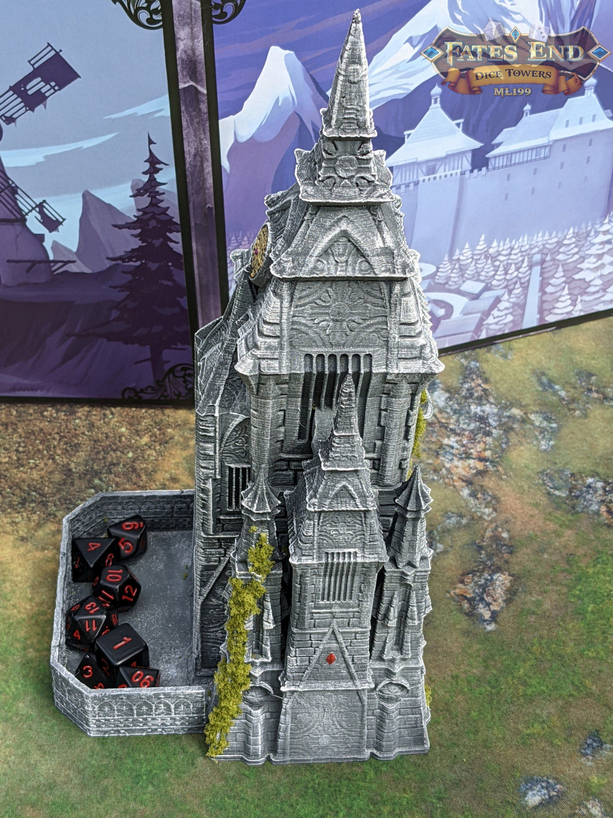Vampire Cathedral Dice Tower for RPGs