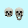Human Skull with bottom jaw, for 12 inch scale dolls, playhouse, scale dioramas, horror scenes, terrariums. 1:6 scale skull (1 skull)
