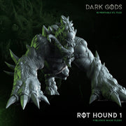 Rot Hound of mordeath - Dark Gods - 3d Printed - 32MM - fantasy - tabletop - RPG - miniature - dnd - pathfinder - 40k proxu