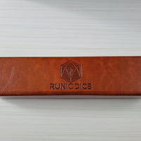 Purple And Gold Handmade Resin Dice Set