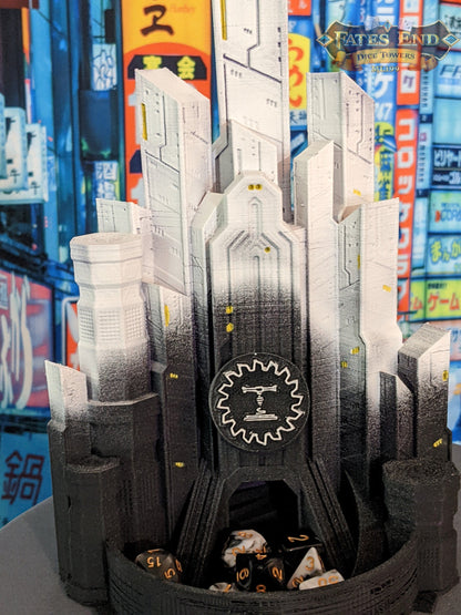 Cyberpunk Dice Tower
