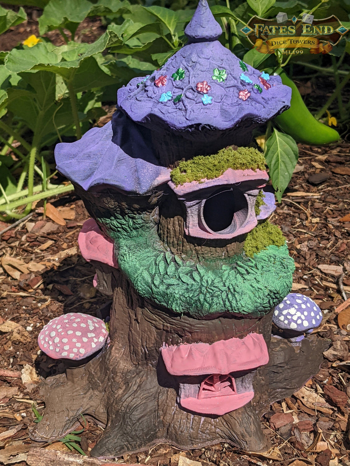 Fairy 3D Printed Dice Tower - Fate's End Collection Enchanted Forest Theme