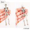 Human Skeleton Full - 1:18 scale miniature size for horror diorama, dollhouse, arts and crafts, replica curiosities oddities (1 skeleton)