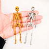 Human Skeleton Full - 1:18 scale miniature size for horror diorama, dollhouse, arts and crafts, replica curiosities oddities (1 skeleton)