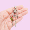 Human Skeleton (Field Bones #74: Sapians) 1:24 scale miniature for horror diorama, dollhouse, tabletop arts and crafts, replica curiosities oddities (1 skeleton)