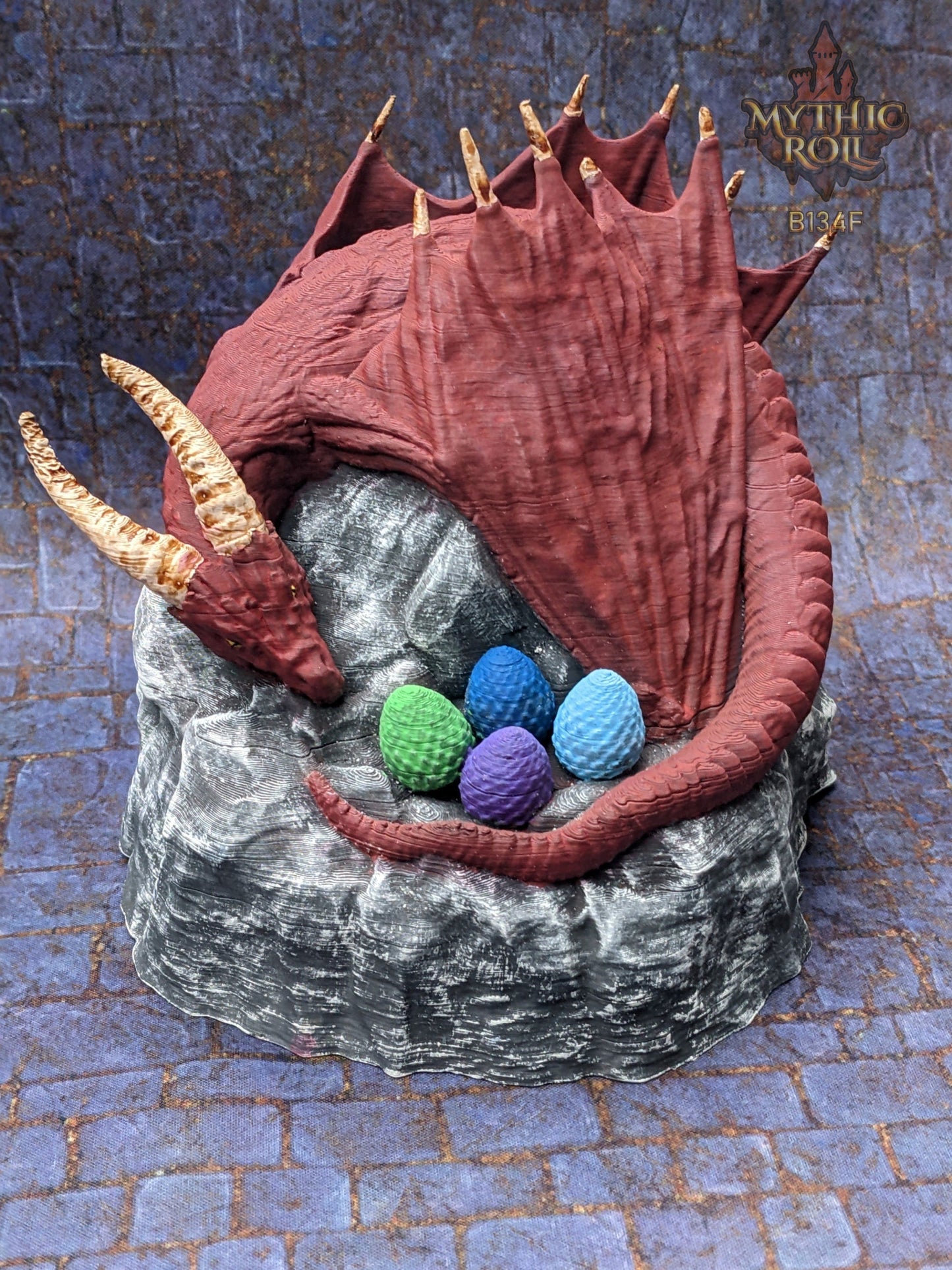 Dragon's Egg Nest 3D Printed Dice Jail