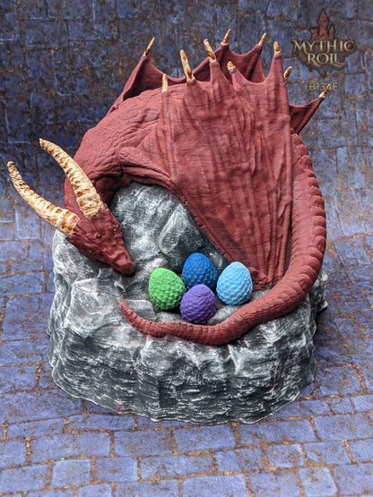Dragon's Egg Nest 3D Printed Dice Jail