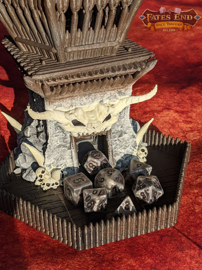Barbarian Class 3D Printed RPG Dice Tower - Fate's End Collection