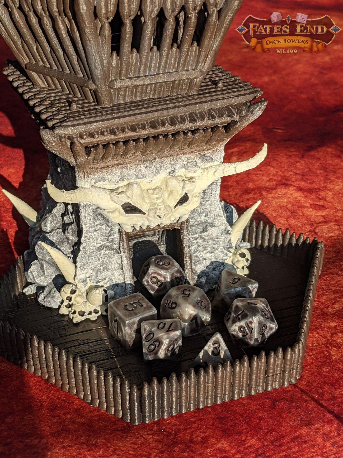 Barbarian Class 3D Printed Dice Tower