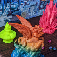 Alicorn & Unicorn 3D Printed Dice Tower