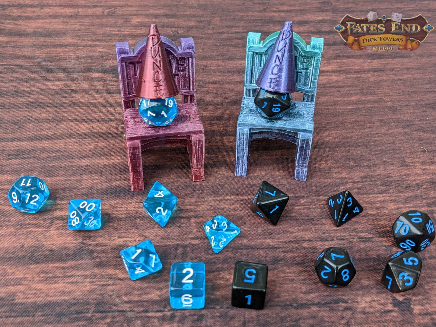 Time Out Chair & Dunce Cap 3D Printed Dice Jail