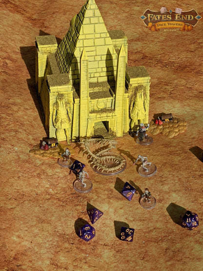Temple of Ra Pyramid 3D Printed Dice Tower