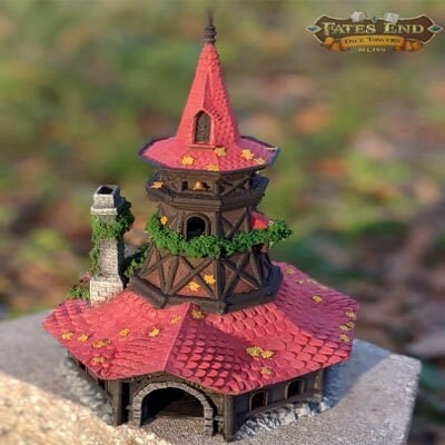 Bard Class 3D Printed Dice Tower | Fates End Collection by Blackwater Forge