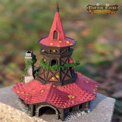Bard Class 3D Printed RPG Dice Tower - Fate's End Collection