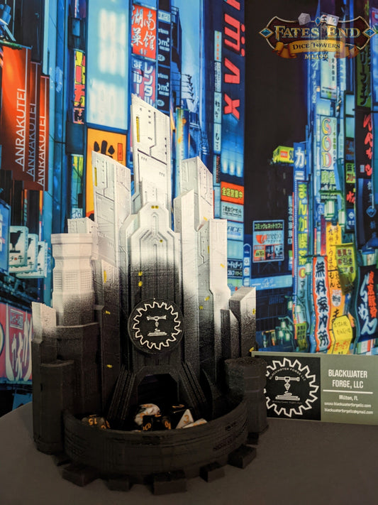 Cyberpunk Dice Tower