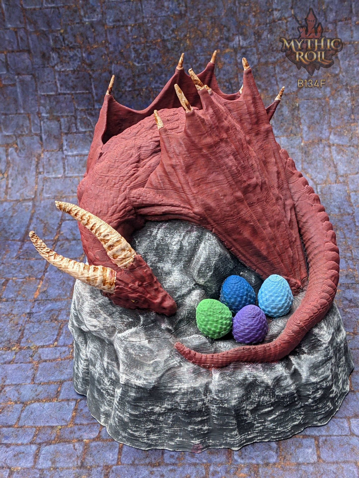 Dragon's Egg Nest 3D Printed Dice Jail