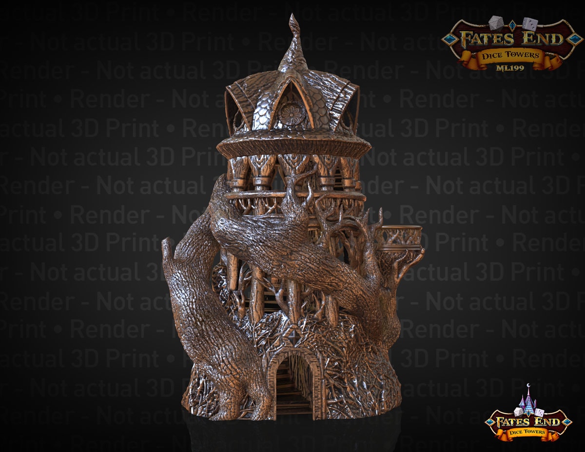 Druid 3D Printed Dice Tower