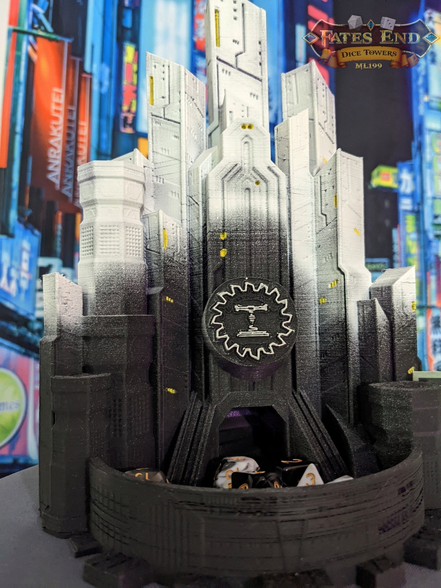 Cyberpunk Dice Tower