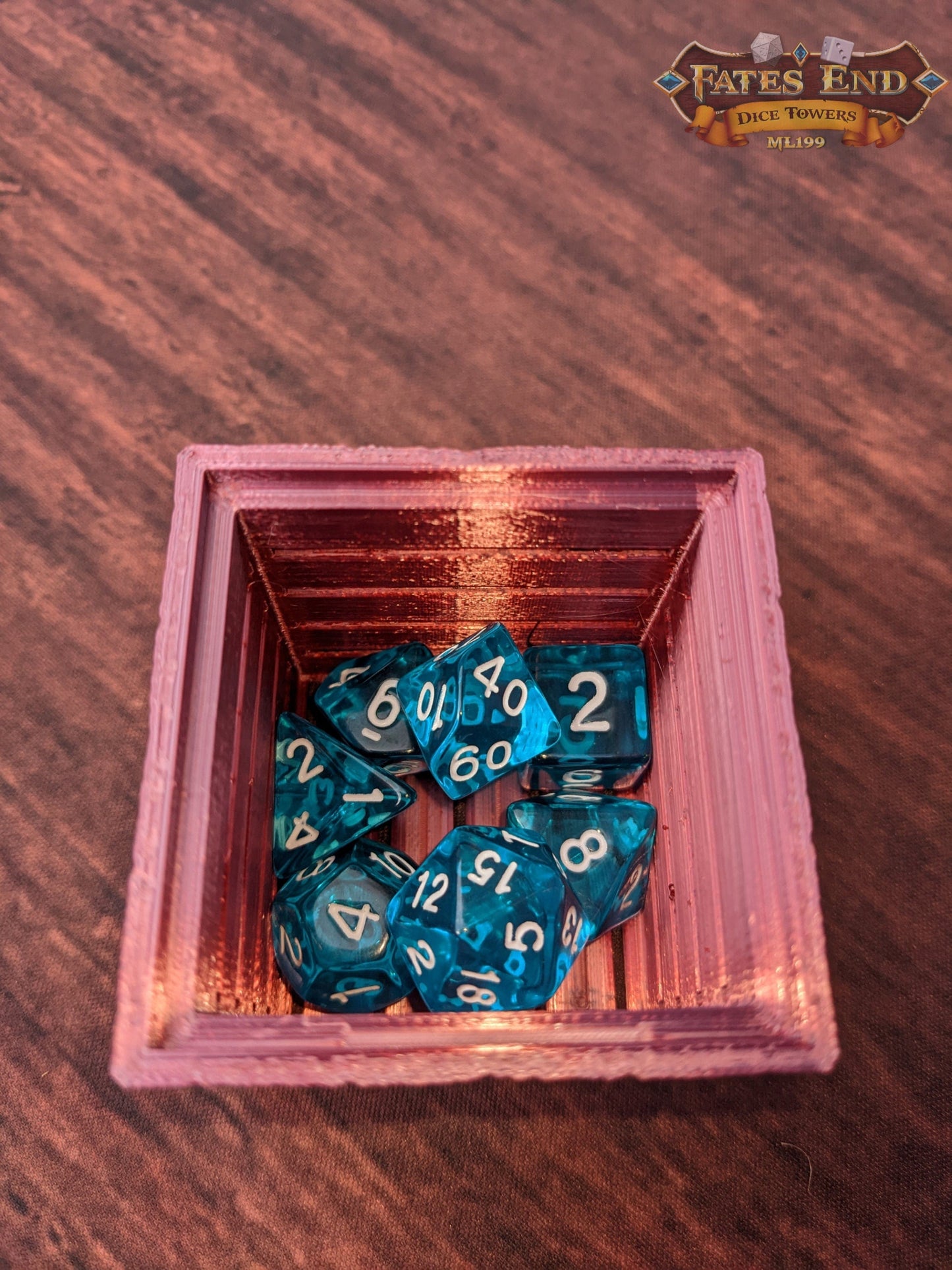 Wooden Crate 3D Printed Dice Box/Dice Jail/Dice Vault