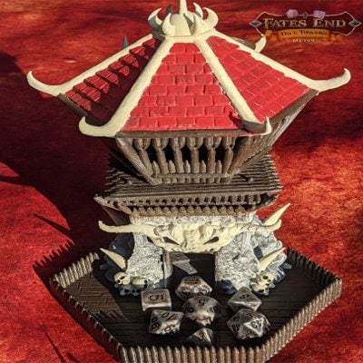 Barbarian Class 3D Printed Dice Tower
