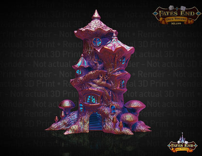 Fairy 3D Printed Dice Tower - Fate's End Collection Enchanted Forest Theme