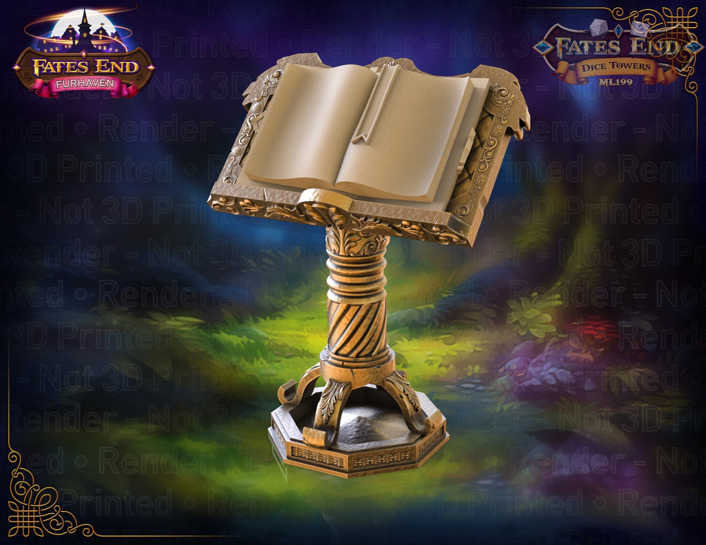 Magic Book Tome Dice Tower