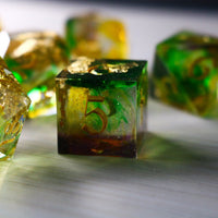 Nebula Handmade Sharp Edge Resin Dice Set RPG Game DND MTG Tabletop Gaming