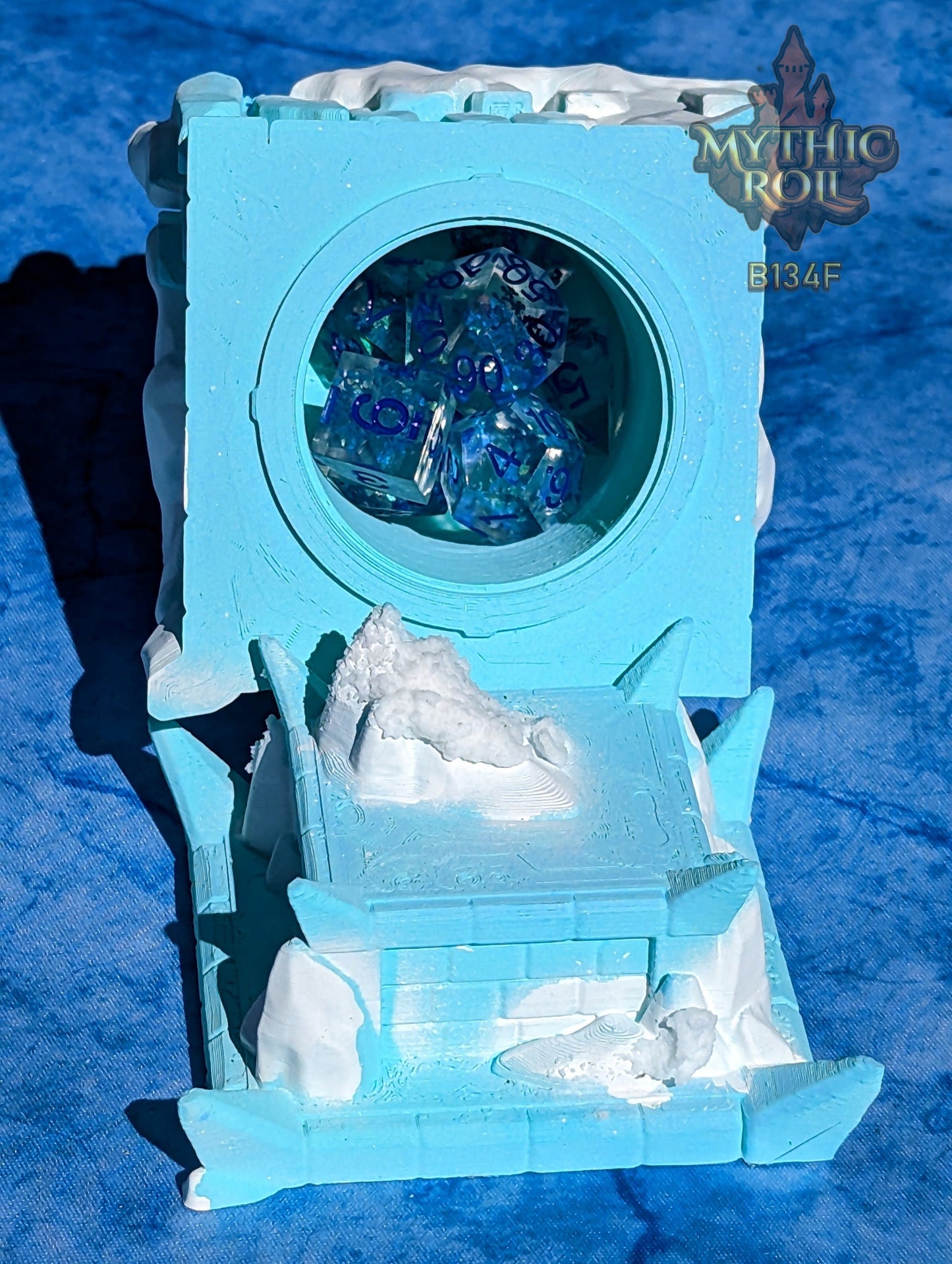 Frost Giant 3D Printed Dice Jail