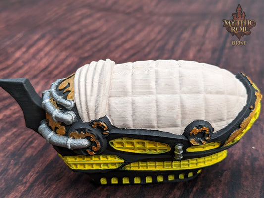 Steampunk Blimp Airship 3D Printed Dice Vault