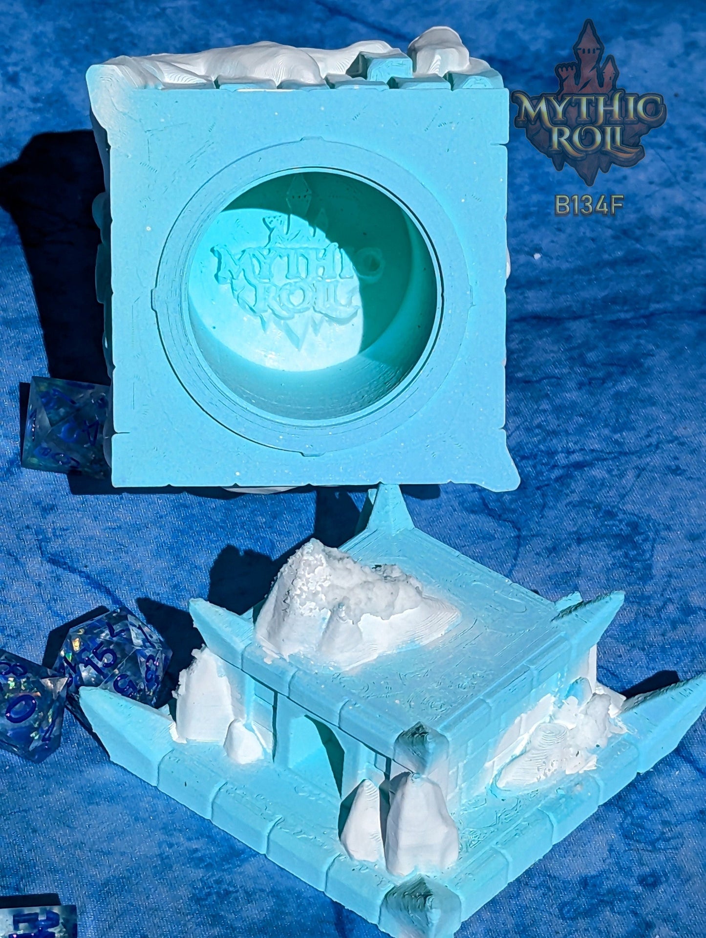 Frost Giant 3D Printed Dice Jail