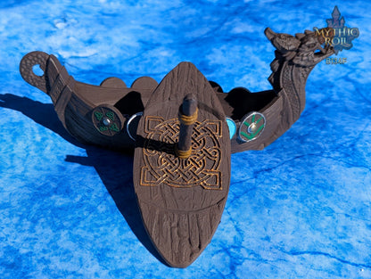 Viking Longboat-Dice Box/Dice Jail/Dice Vault