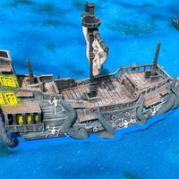 Ghost Pirate Ship Dice Tower (3d Printed)