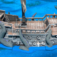 Ghost Pirate Ship Dice Tower (3d Printed)