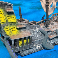 Ghost Pirate Ship Dice Tower (3d Printed)
