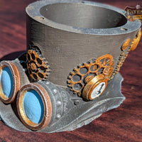 Steampunk Clock Hat 3D Printed Dice Vault