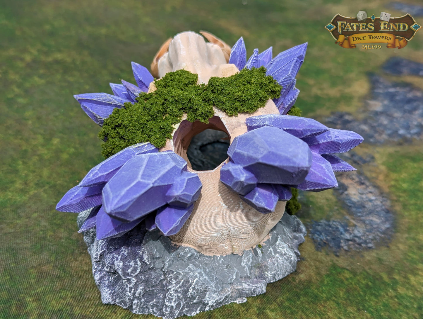 Warlock's Skull Demon Slayer 3D Printed Dice Tower