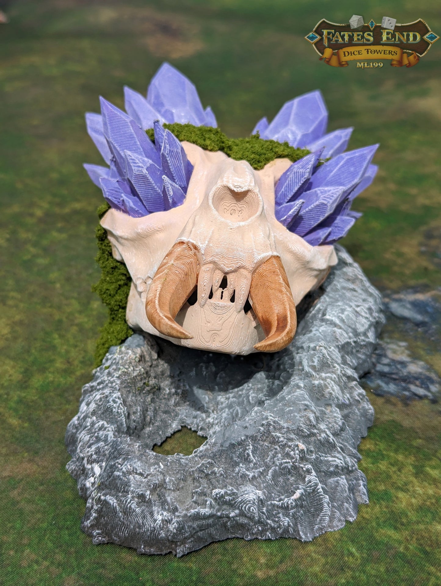 Warlock's Skull Demon Slayer 3D Printed Dice Tower