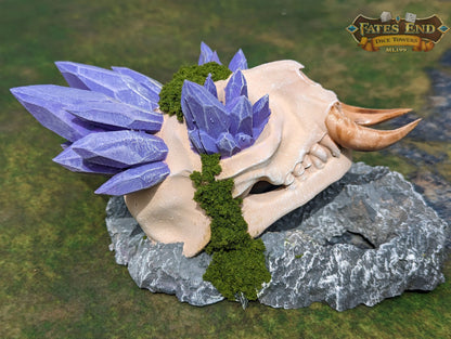 Warlock's Skull Demon Slayer 3D Printed Dice Tower