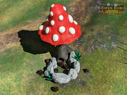 Mushroom Dice Tower - 3D Printed Fantasy RPG Accessory