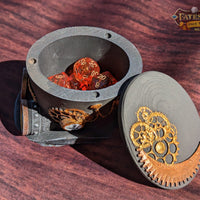 Steampunk Clock Hat 3D Printed Dice Vault