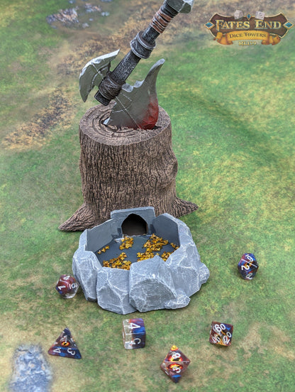 Barbarian Axe 3D Printed RPG Dice Tower - Fate's End Collection