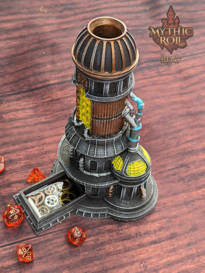 Steampunk 3D Printed Dice Tower