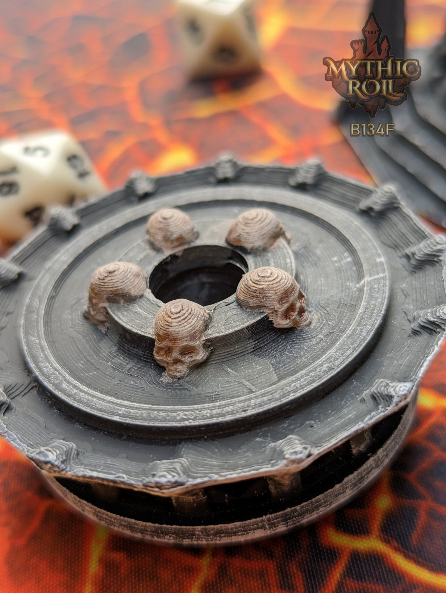 Necromancer's Mausoleum 3D Printed Dice Jail