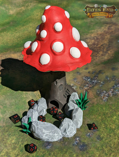 Mushroom Dice Tower - 3D Printed Fantasy RPG Accessory