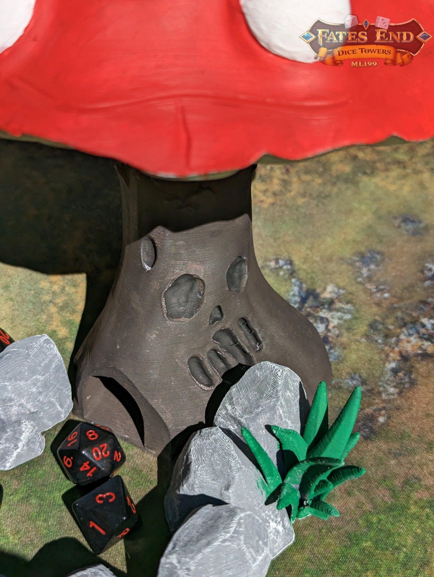 Mushroom Dice Tower - 3D Printed Fantasy RPG Accessory