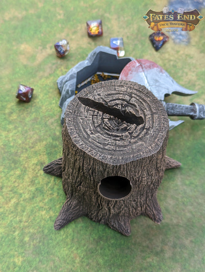 Barbarian Axe 3D Printed RPG Dice Tower - Fate's End Collection