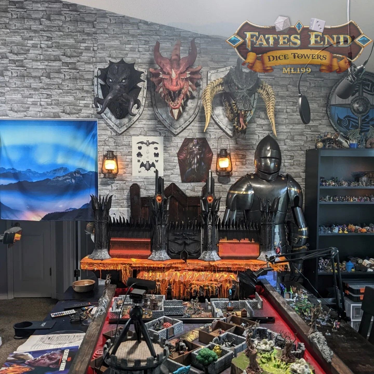Dungeon Master Screen/Game Master Screen - Necro Lord Lich Theme
